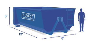 15 yard dumpster dimensions