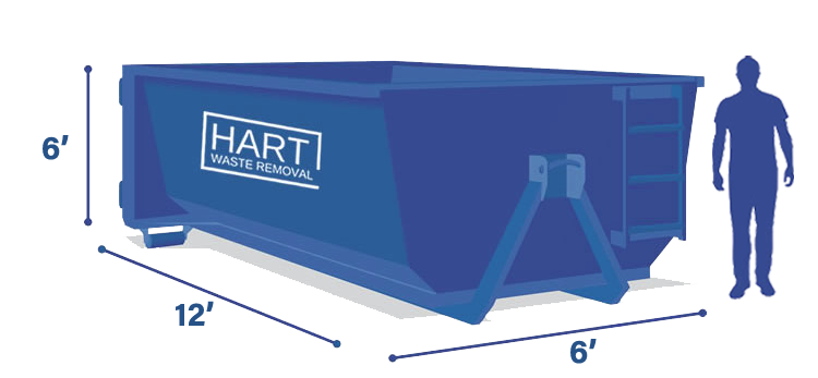 15 yard dumpster dimensions